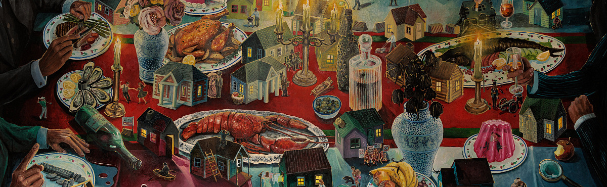 27 февраля в галерее «Триумф» (Москва) открывается совместный проект нижегородских художников Evsti × Сёмы Bomse «Однажды ночью»